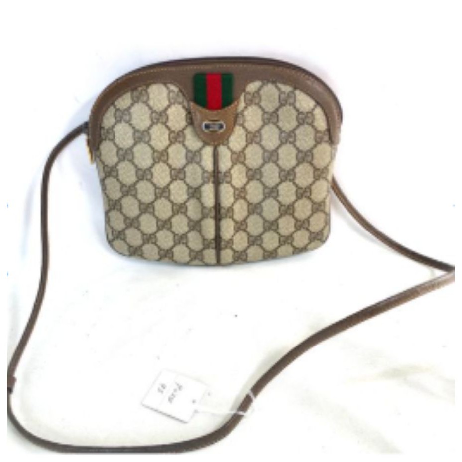 Gucci Vintage Sherry Line Gg Supreme Pvc Crossbody Shoulder Bag Anniversary Ed.